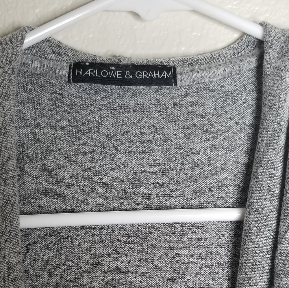 Harlow & Graham S/M Open Grey Cardigan